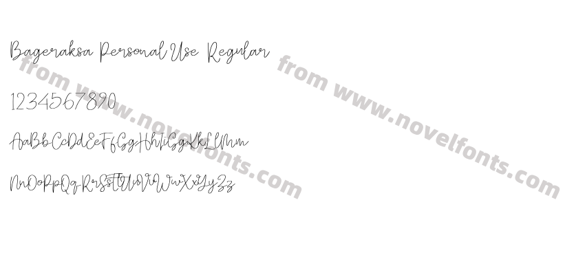 Bageraksa Personal Use RegularPreview