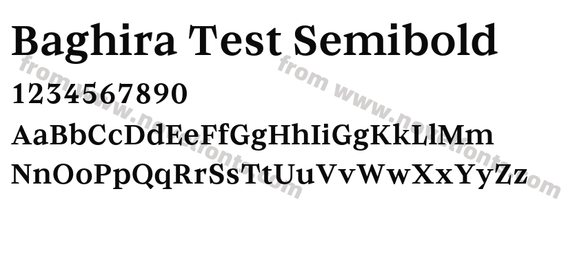 Baghira Test SemiboldPreview