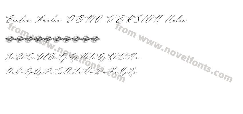 Baiden Amelie DEMO VERSION ItalicPreview