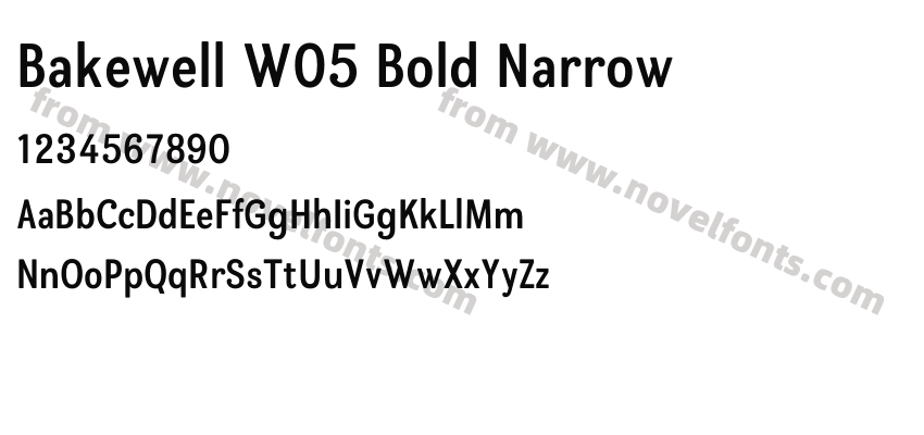 Bakewell W05 Bold NarrowPreview