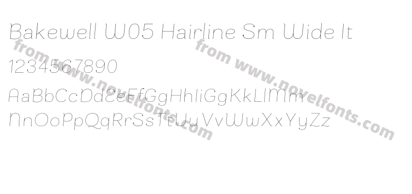 Bakewell W05 Hairline Sm Wide ItPreview
