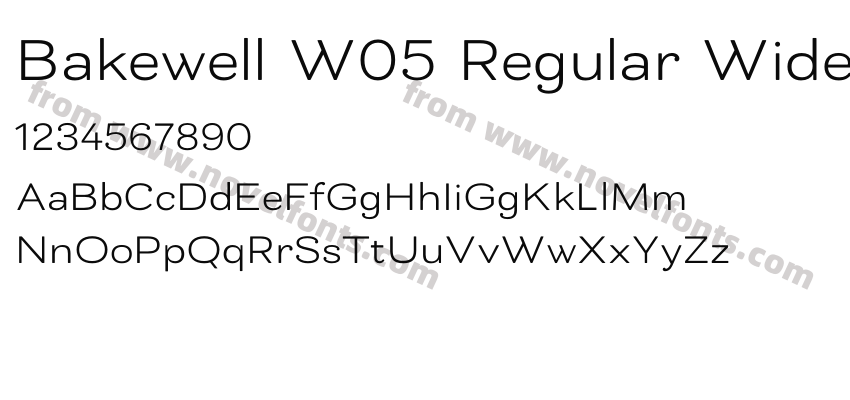 Bakewell W05 Regular WidePreview