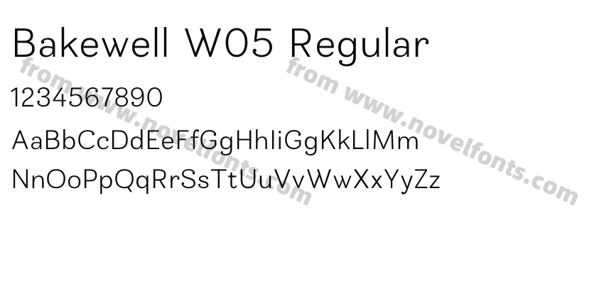 Bakewell W05 RegularPreview
