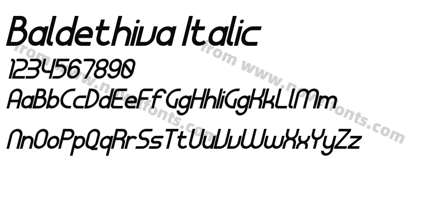 Baldethiva ItalicPreview