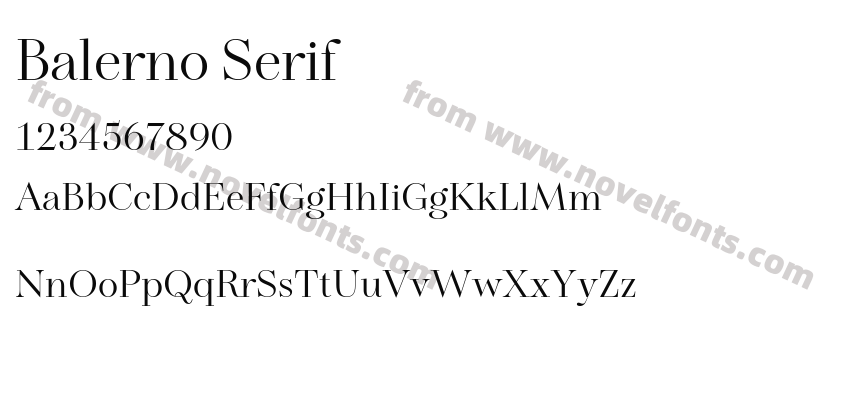 Balerno SerifPreview