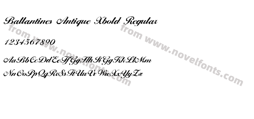Ballantines Antique Xbold RegularPreview