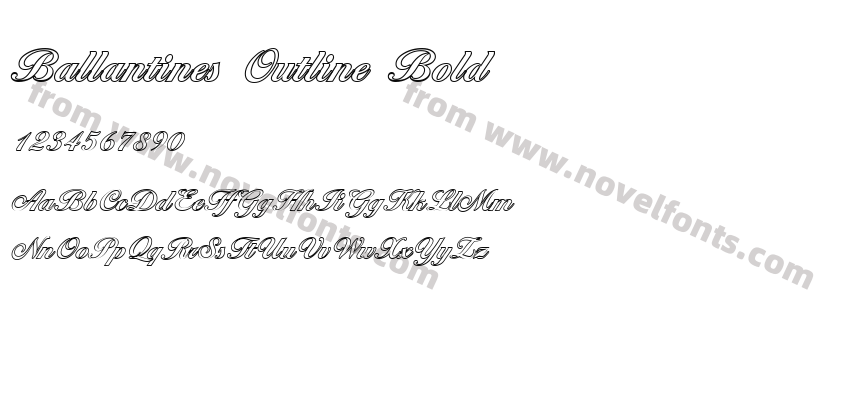 Ballantines Outline BoldPreview