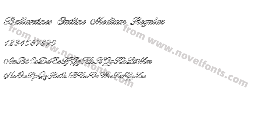 Ballantines Outline Medium RegularPreview