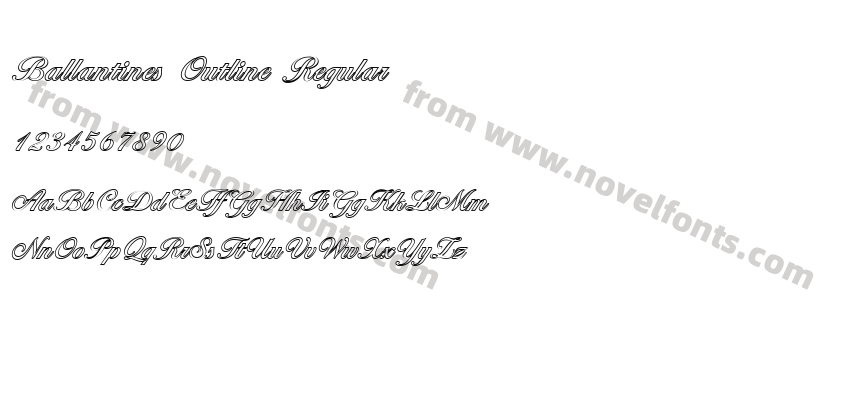 Ballantines Outline RegularPreview