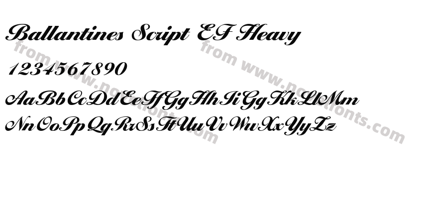 Ballantines Script EF HeavyPreview