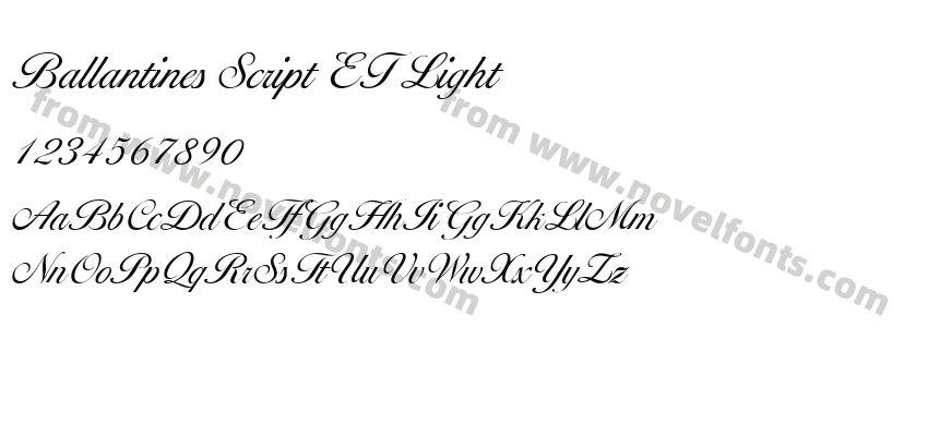 Ballantines Script EF LightPreview