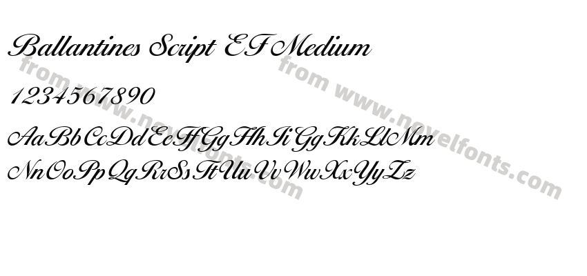 Ballantines Script EF MediumPreview