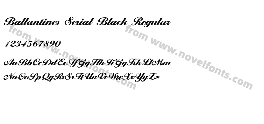 Ballantines Serial Black RegularPreview