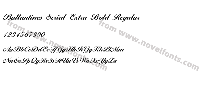 Ballantines Serial Extra Bold RegularPreview