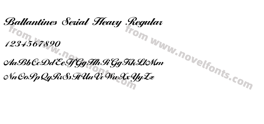 Ballantines Serial Heavy RegularPreview