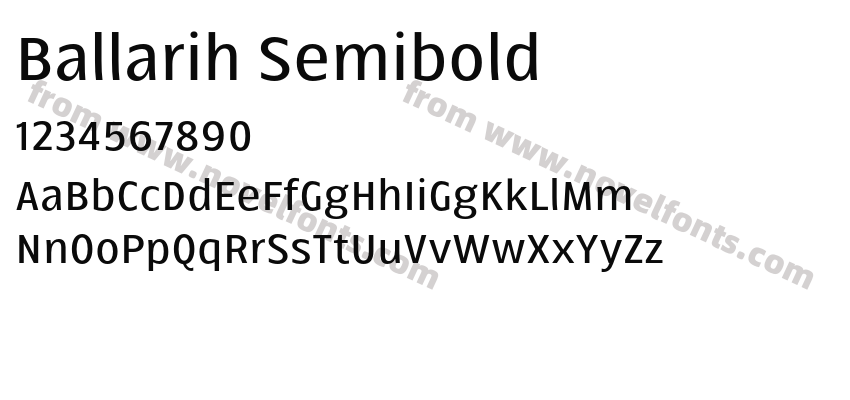 Ballarih SemiboldPreview