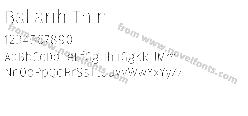 Ballarih ThinPreview