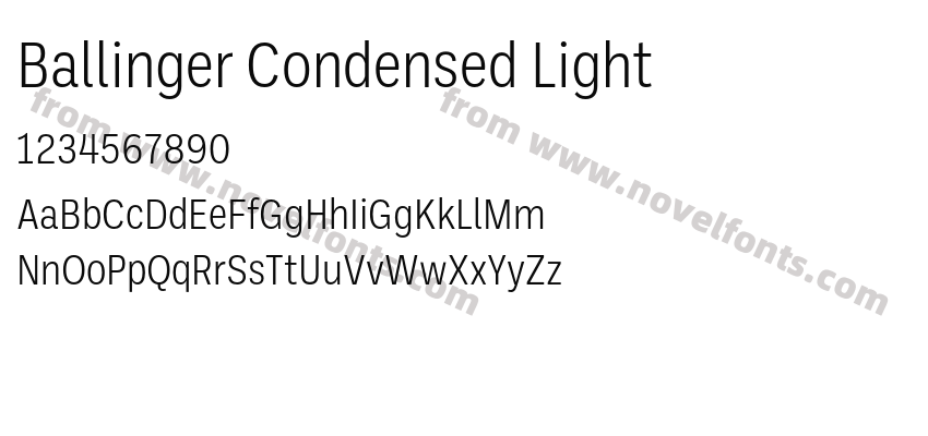 Ballinger Condensed LightPreview