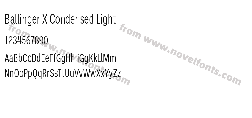 Ballinger X Condensed LightPreview