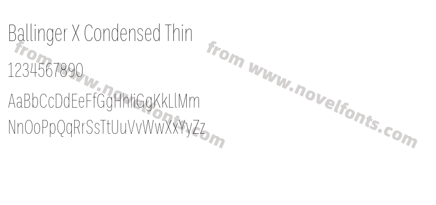 Ballinger X Condensed ThinPreview