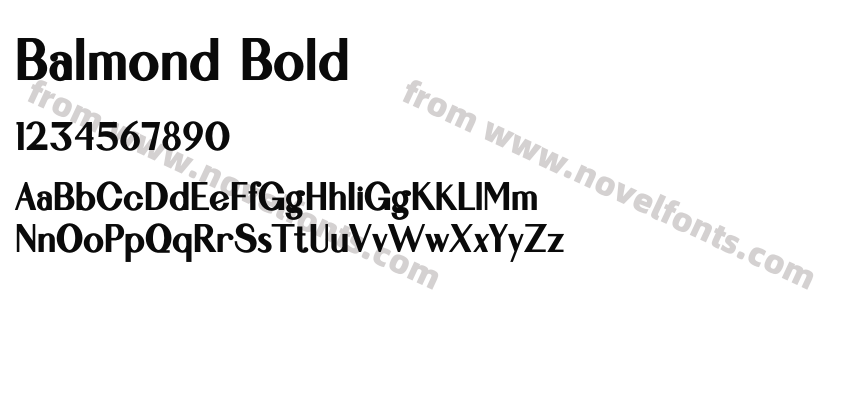 Balmond BoldPreview