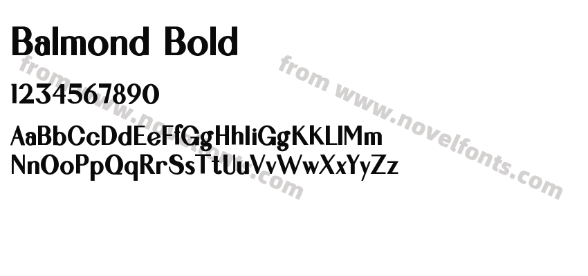 Balmond BoldPreview