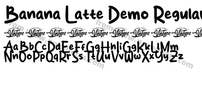 Banana Latte Demo RegularPreview