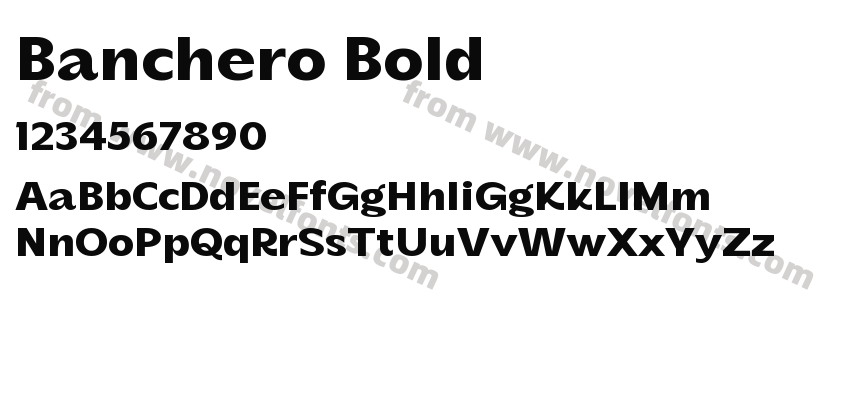 Banchero BoldPreview