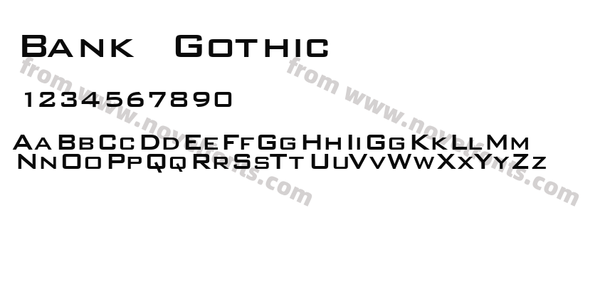 Bank GothicPreview