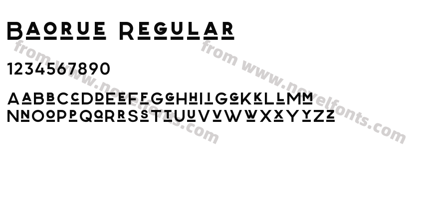 Baorue RegularPreview
