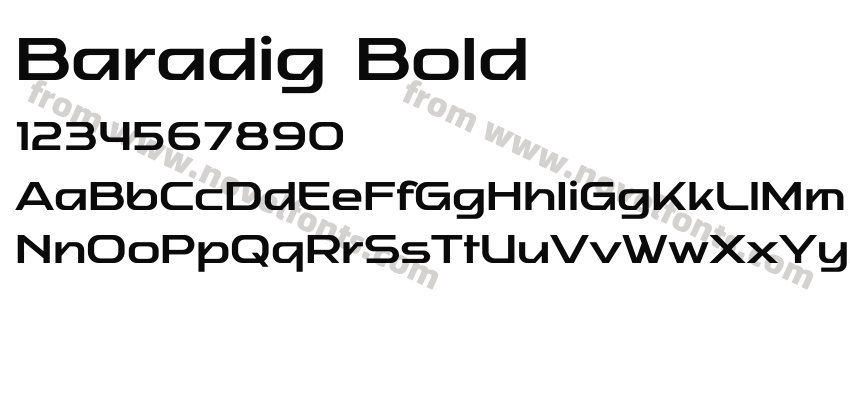Baradig BoldPreview