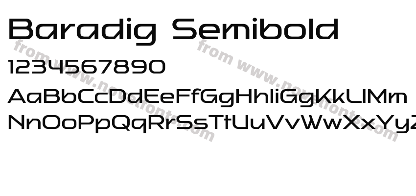 Baradig SemiboldPreview