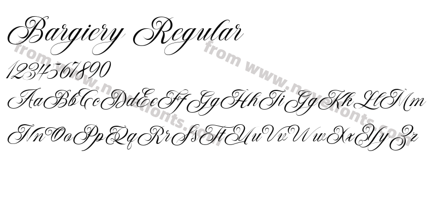 Bargiery RegularPreview