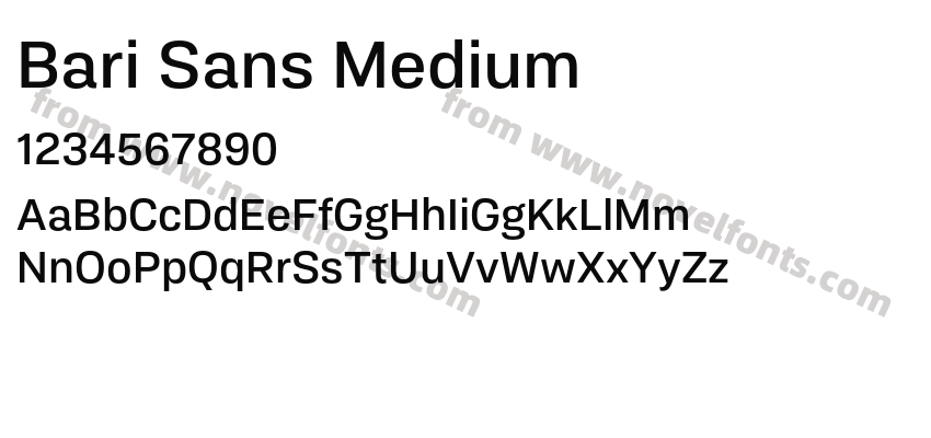 Bari Sans MediumPreview