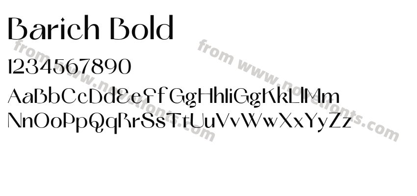 Barich BoldPreview