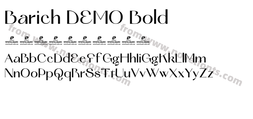 Barich DEMO BoldPreview
