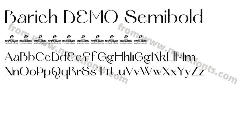 Barich DEMO SemiboldPreview