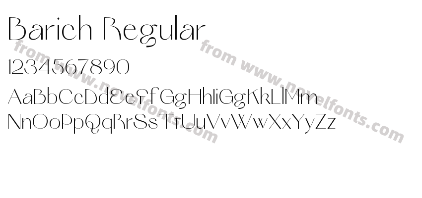 Barich RegularPreview