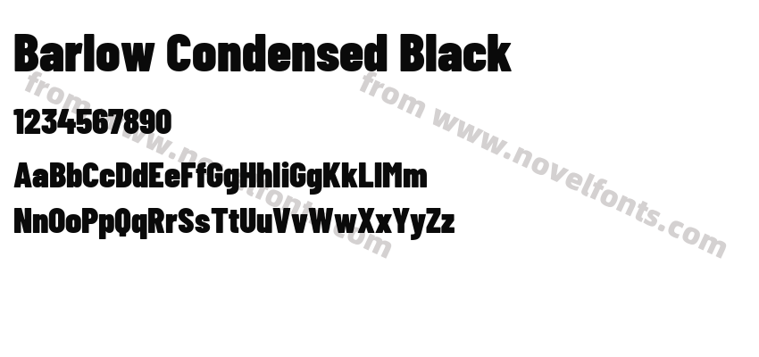 Barlow Condensed BlackPreview