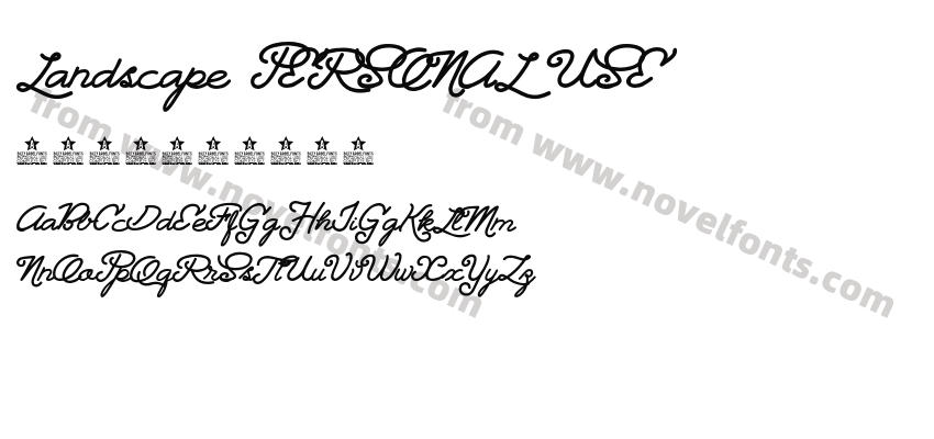 Landscape PERSONAL USEPreview