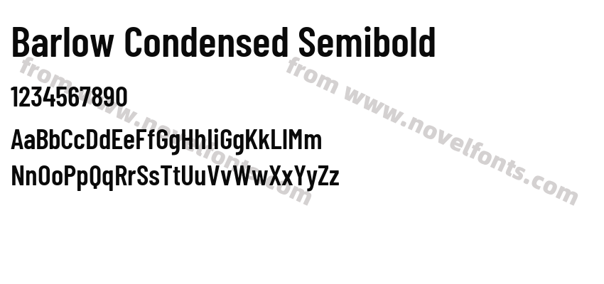 Barlow Condensed SemiboldPreview
