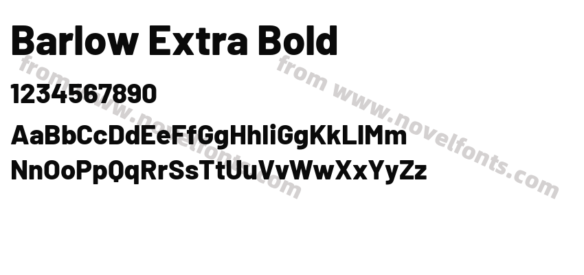 Barlow Extra BoldPreview