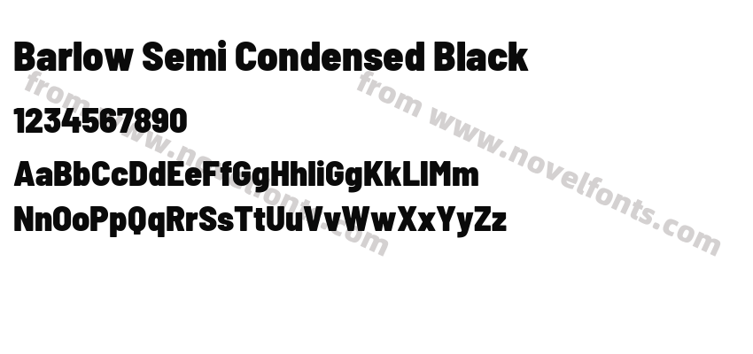 Barlow Semi Condensed BlackPreview