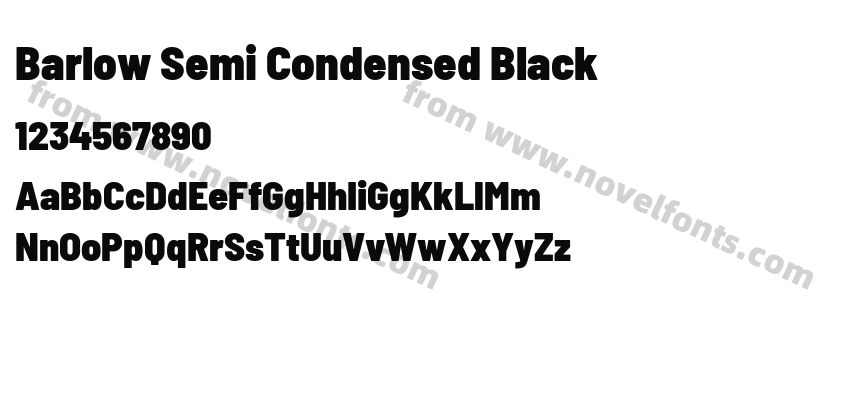 Barlow Semi Condensed BlackPreview