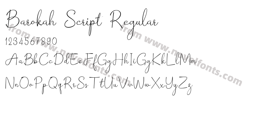 Barokah Script RegularPreview