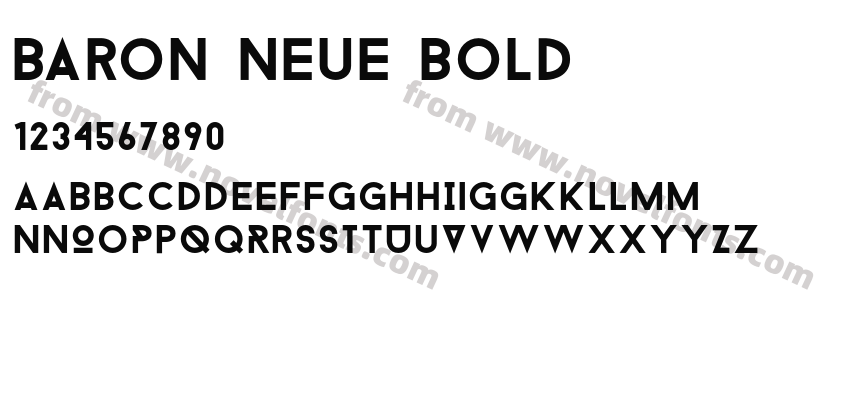 Baron Neue BoldPreview