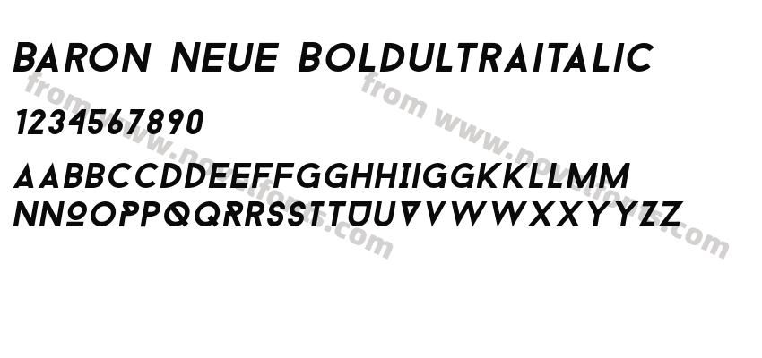 Baron Neue BoldultraitalicPreview