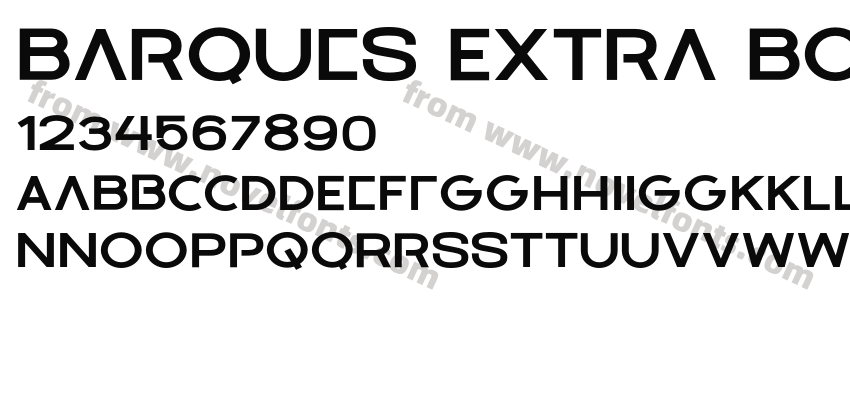 Barques Extra BoldPreview
