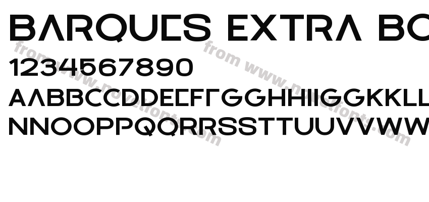 Barques Extra BoldPreview