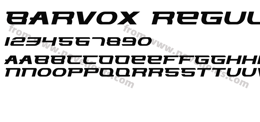 Barvox RegularPreview